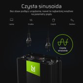 GREENCELL inverteris 12V - 230V 1500W