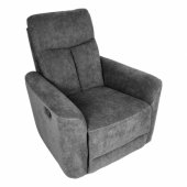 Recliner armchair GEMMA with manual mechanism, grey