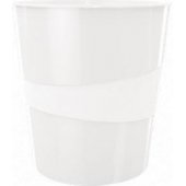 Leitz Wow 15L white wastebasket (10K345G)