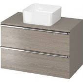 Cersanit S522-030 SZAFKA Z BLATEM VIRGO 80 SZARA UCHW CHROM ZMONT / / C