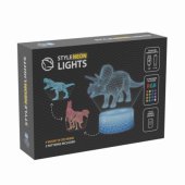 SNL117RGB LED lamp Light decoration Dinosaurs RGB 3D
