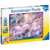 Ravensburger dėlionė 100 vnt. Pegasus Unicorns