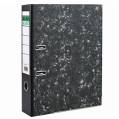 A4/ 80mm Document Binder with Lever Mechanism, Gray Marble