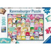 Ravensburger vaikiška dėlionė, daug spalvingų Squishmallows (100 pie