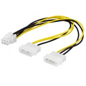 Adapte rcable 2x4 pin 6-pin PCI-Express 0.25m