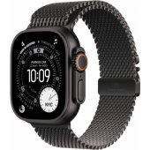 Watch Ultra 3 49mm Black Titanium/ Black Titanium Milanese Loop - Large