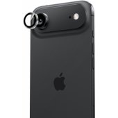 Grūdinto stiklo Warrior metalinis objektyvo apsauginis stiklas iPhone 17 Air, juodas