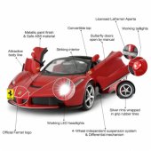 Rastar nuotoliniu būdu valdomas automobilis Ferrari Aperta Rastar 1:14, raudonas