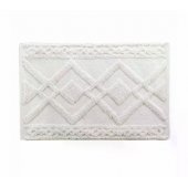Bathmat Gladis Cotton White 80x50cm