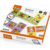 Viga Drewniana gra Domino Farma Viga Toys 28 elementów
