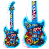Electric Guitar For Kids Melodies Solmization Range Blue 29cm