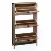 natural oak effect 3-drawer shoe cabinet
