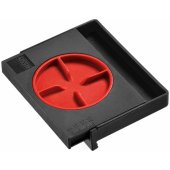 BESSEY AV2 spacer, clamp (black / red, 4 pieces)