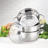 Garnek do gotowania na parze 3L, 20cm MR-2900-20 MAESTRO