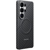 Anglies pluošto magnetinis dėklas Galaxy S26 Ultra, tamsiai pilkas