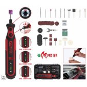 _6681966 eMonster akumuliatorinis suktuvas, šlifuoklis, 50 vnt., KS Tools