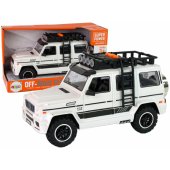 Battery-powered off-road car white
