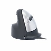 HE Mouse ergonomic left USB medium black/ silv