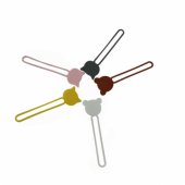 Silicone cable reel brown