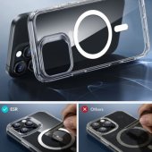 Classic Hybrid HaloLock MagSafe + stiklas iPhone 16 Pro Max, skaidrus