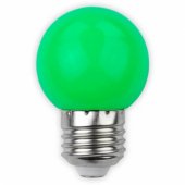 E27, G45, 1W, 30Lm, 200°, Green