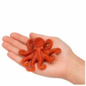 Rubber Octopus Figurine Stretchable Realistic Sea Animal 14cm