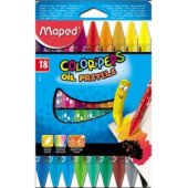 Maped Colorpeps aliejinės pastelės, 18 spalvų (175496)