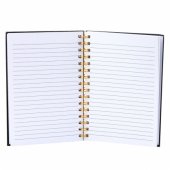 Notebook Lined Notebook Patches Lips Lipstick Glitter Black A5 80 Shee