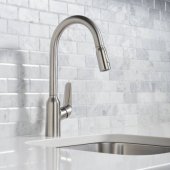 Focus M42 Single lever kitchen mixer 220 pull-out spray 2jet Stainl