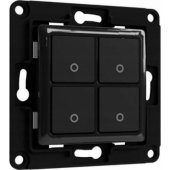 _973027 Home Shelly Accessories "Wall Switch 4" Wandtaster 4-fach Schw