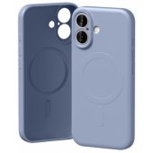 Pusiau silikoninis dėklas su „MagSafe“, skirtas iPhone 17, alyvinis