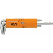 Neo set of torx L-type T10-T50 pin wrenches with hole 8pcs. (0
