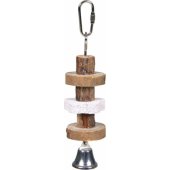Trixie TREASURER TOYS for Rodents Wooden toy with bell 16cm