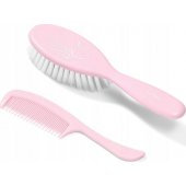 BabyOno Baby brush and comb pink Baby Ono