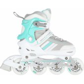 Rolki Nils Extreme NH18191 z wymienną płozą regulowane białe r. 39-43