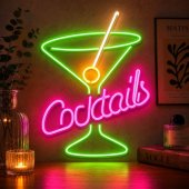 _4784552 Neon PLEXI LED kokteiliai, rožinė-žalia FPNE02X Forever Light
