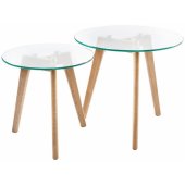 Helena Set D50xH45cm / D40xH40cm Glass
