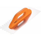 Neo dantyta glaistyklė 380x128mm, dantis 10x10x10mm, medinė rankena (50-174)
