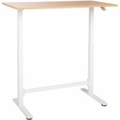Desk ERGO manual 120x60xH70-115cm oak/ white