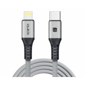 Cable QB-112 USB-C Lightning 1.5m Grey