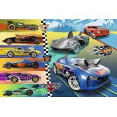 Dėlionė - 24 Maxi - Fast Hot Wheels - Mattel Hot Wheels 14362