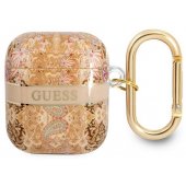 GUA2HHFLD Case for AirPods 1 / 2 Gold Paisley