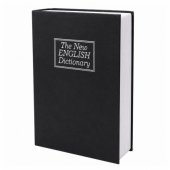 Book-shaped Safe with Key Case, Black, 18x12 cm