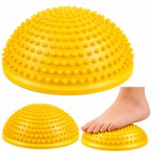 Sensory Hemisphere for Massage and Balance Exercises, Yellow, 16 cm