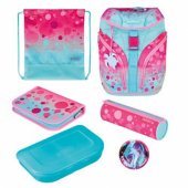 Herlitz SoftLight Plus GreenLine Pink Bubbles, school bag (pink/ light