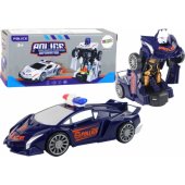 Robot Car Police Navy Blue 2in1 Transformation
