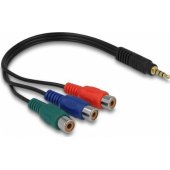 *Adapter Minijack 4Pin - 3x Chinch RCA 24cm