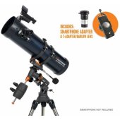 AstroMaster 130EQ with Phone Adapter & T-Adapter/ Barlow Lens