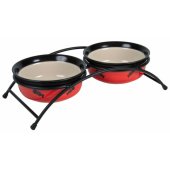 Trixie Eat on Feet 250 ml/ diameter 12 ceramic bowl set on stand.