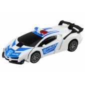 R/ C Police Car 2in1 Car Robot Sounds Lights
